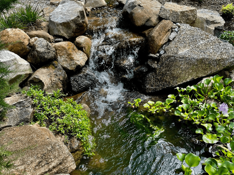 A natural stone stream.
