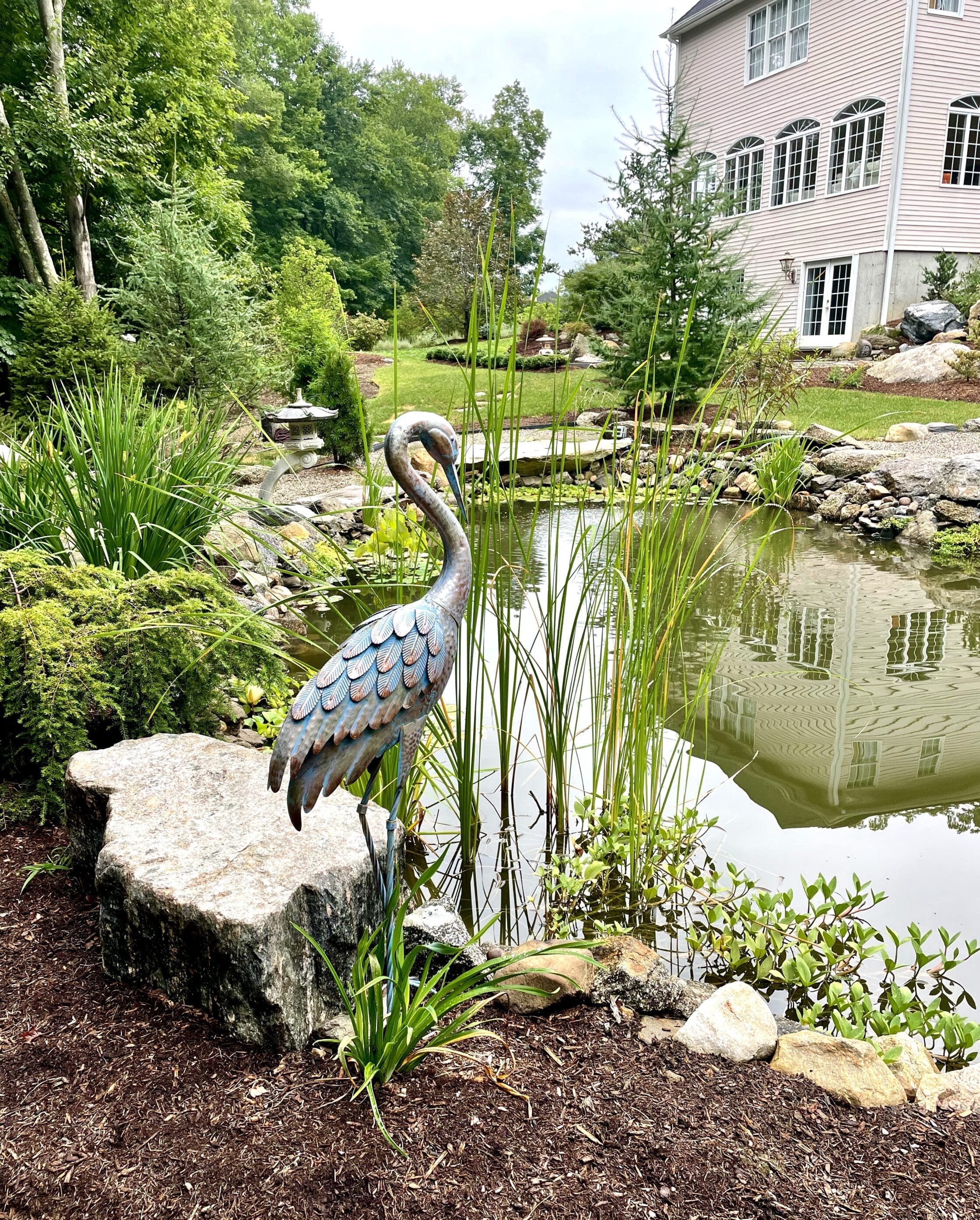 water feature in landscape