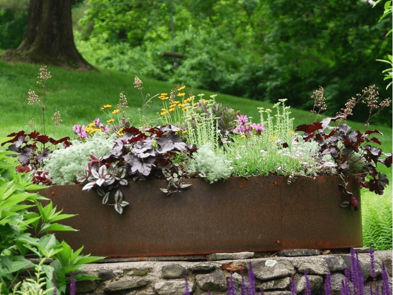 Finished container garden.